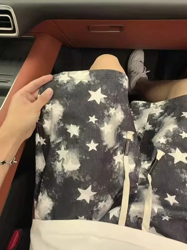 

Summer Thin Ice Silk Qui Dry Star orts Men's Beach Holiday Beach Pants Design Sensation Outerwear Five-Quarter Pants