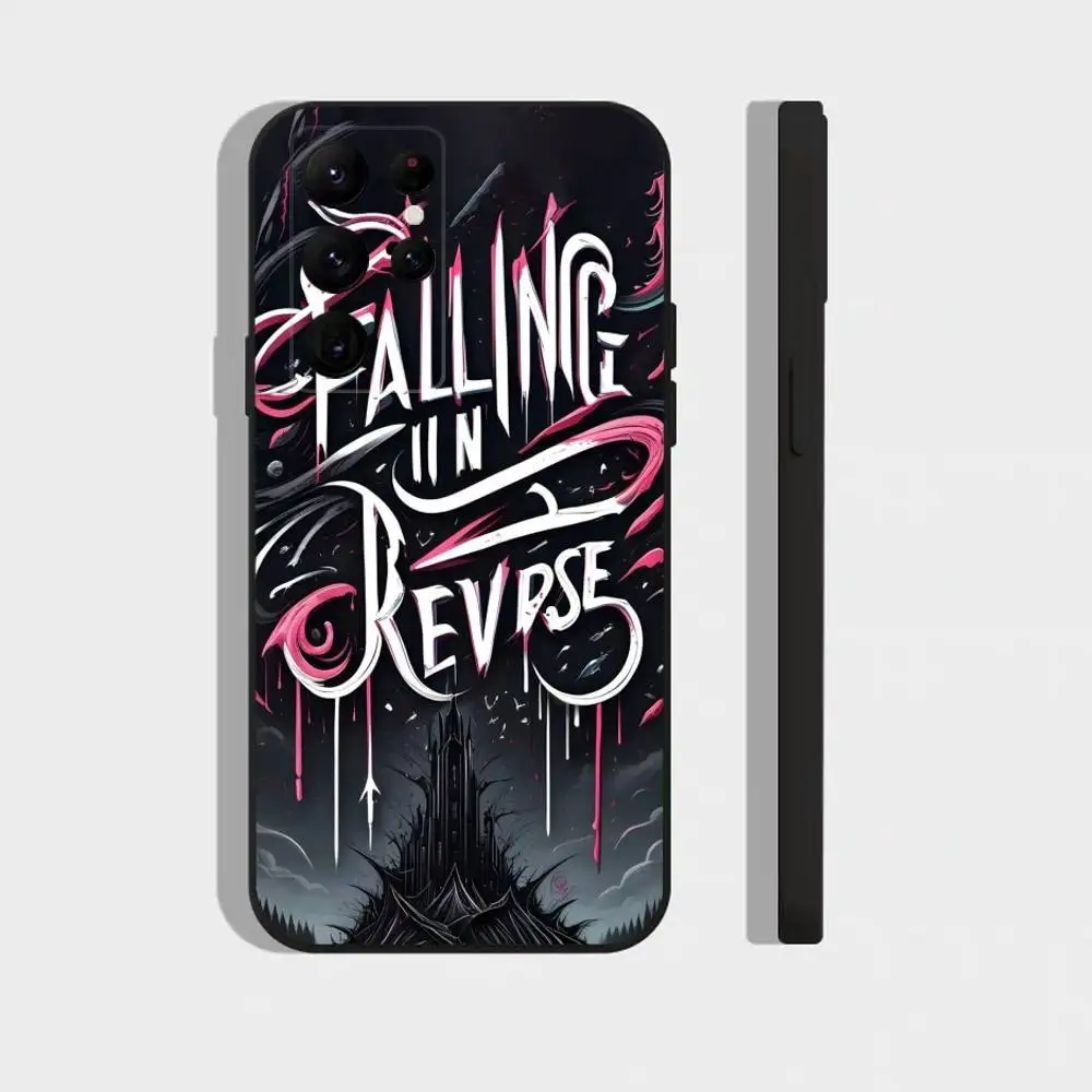 Custodia per telefono Band F-Falling In R-Reverse per Samsung Galaxy A73,21,22,32,71,53,52,51,80,5G Cover morbida nera