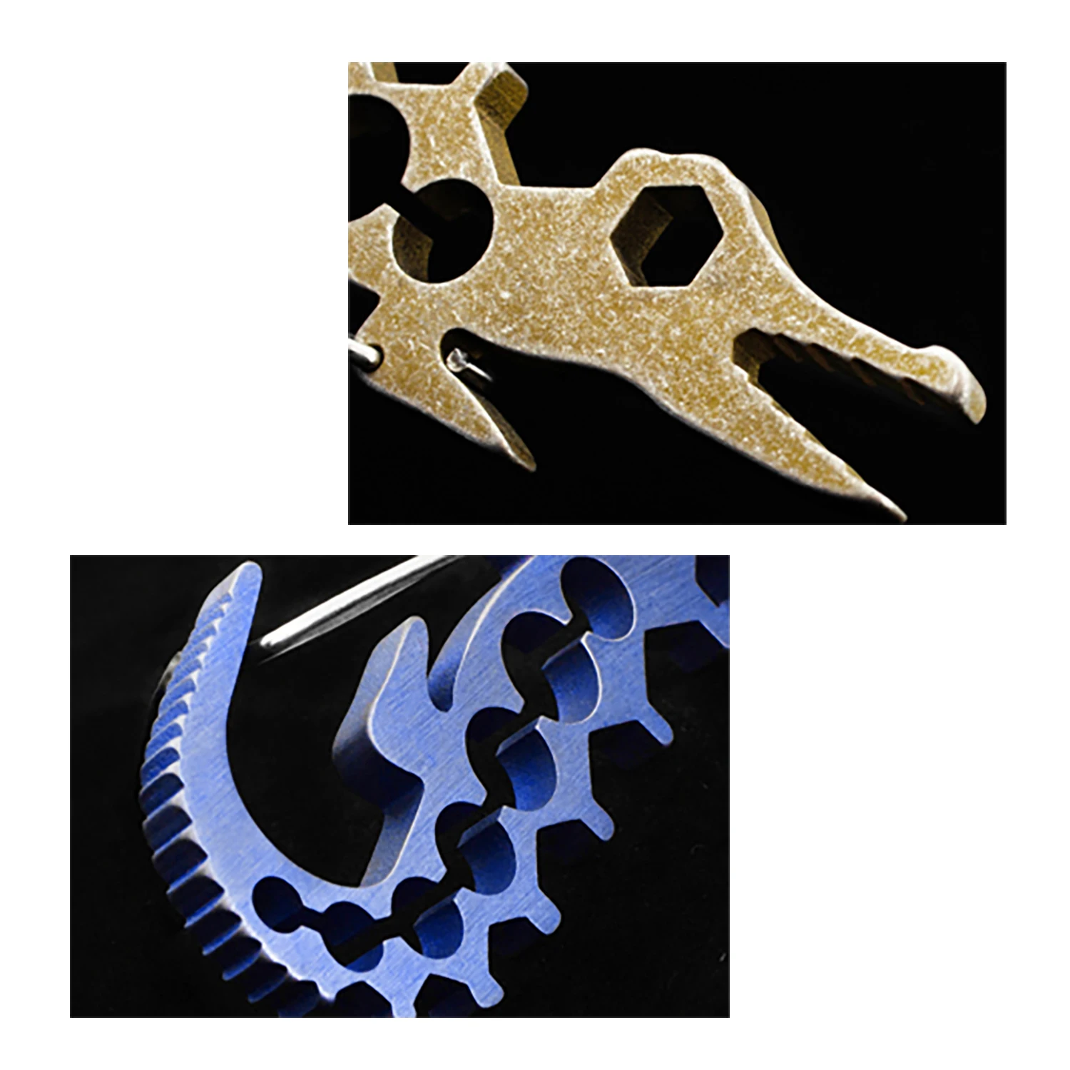 CNC made TC4 Ti Titanium crocodile alligator multi function Tool
