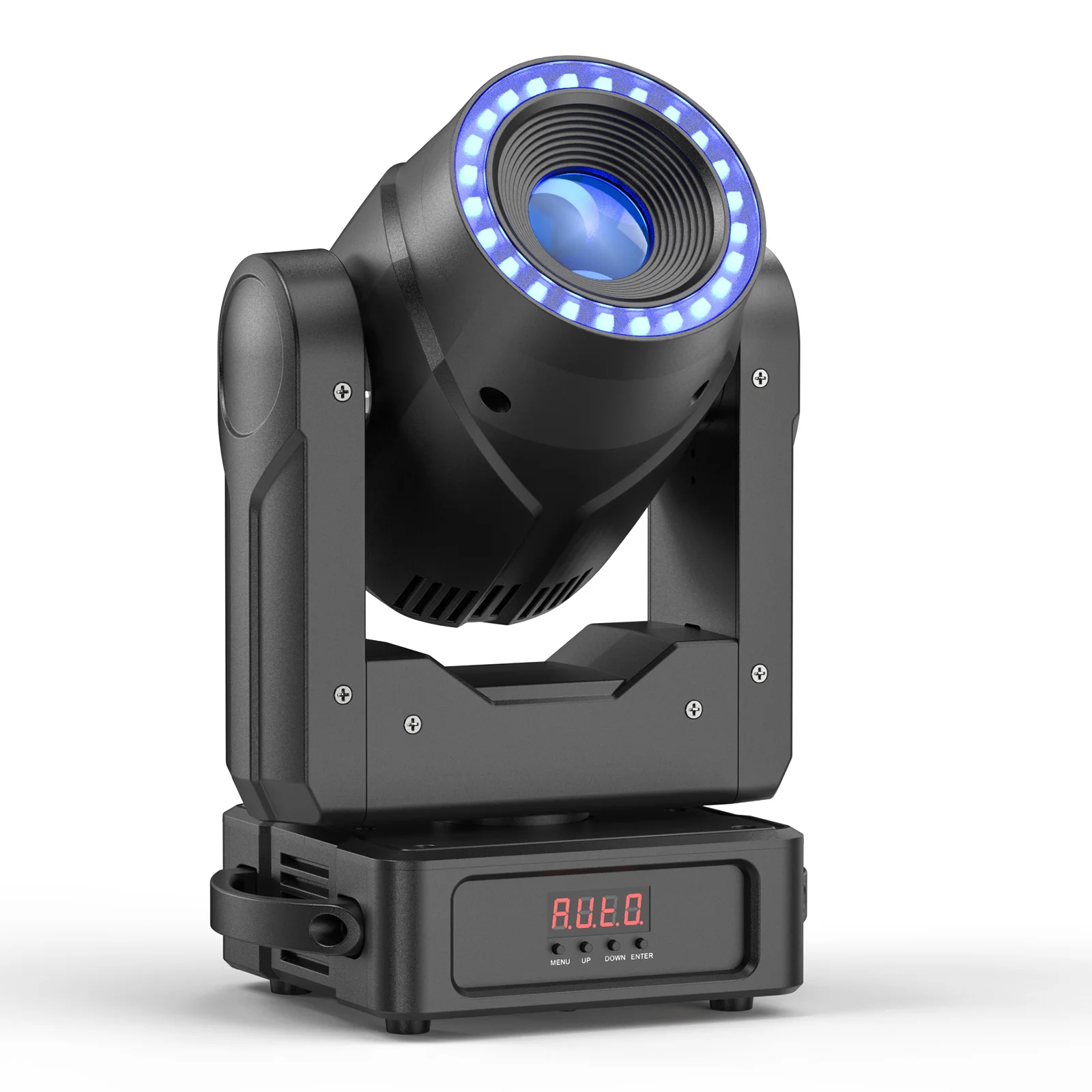 

GEFENSI 120W Focusing Moving Head Light DMX Stage Light With Halo Strip 7Gobos 7Colors 3Prisms RGBW LED Spotlight For DJ Disco