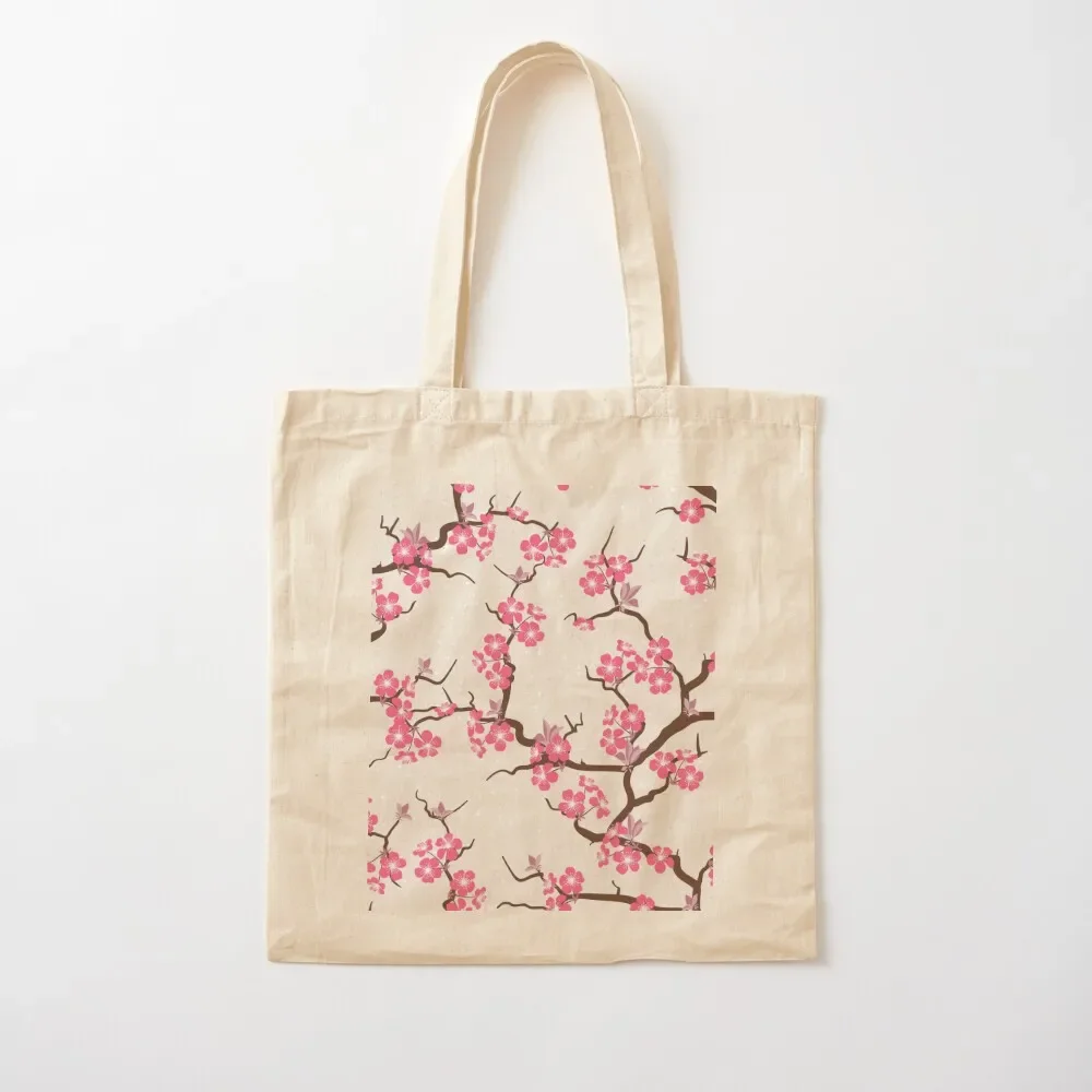 Sakura Flowers Tote Bag tote bags aesthetic Big bag women custom tote bag