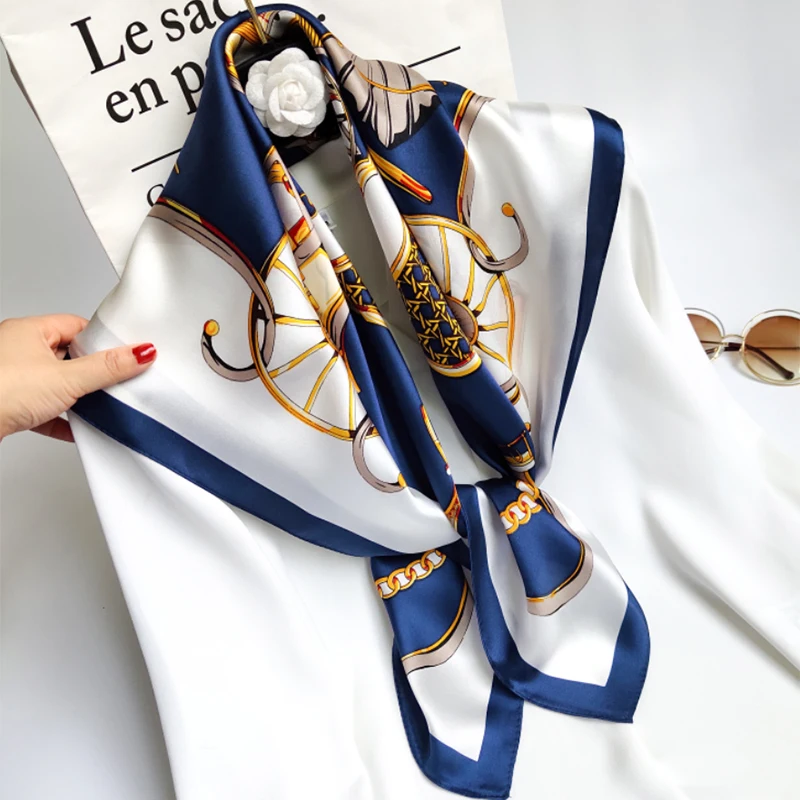 silk-scarf-women's-spring-autumn-korean-sle-versatile-90-satin-large-square-silk-scarf-faionable-trendy