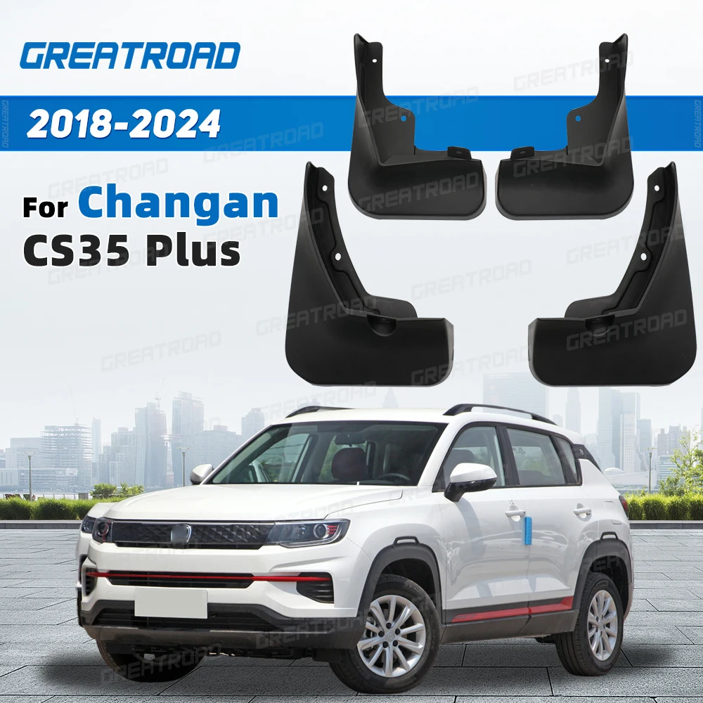 

Набор брызговиков из 4 шт. для Changan CS35 Plus 2018-2024 2019 2020 2021 2022 2023 автомобильные брызговики, защита крыльев, автоаксессуары