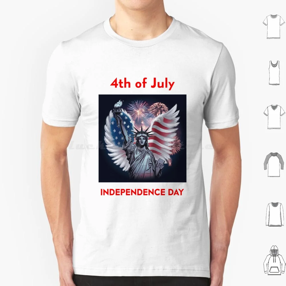 Day 4 July T Shirt Cotton Men Women DIY Print Flag America Day Usa Patriotic American 4th Of July American Flag Patriot Day