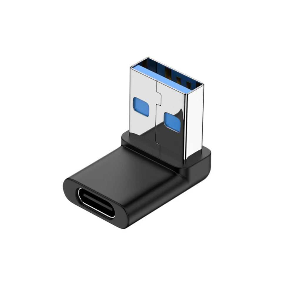 3A Type C Elbow USB 3.1 Charging Data Cable Adapter Converter for Android 90/180 Degree OTG Adapter Fast Charging 10Gbps