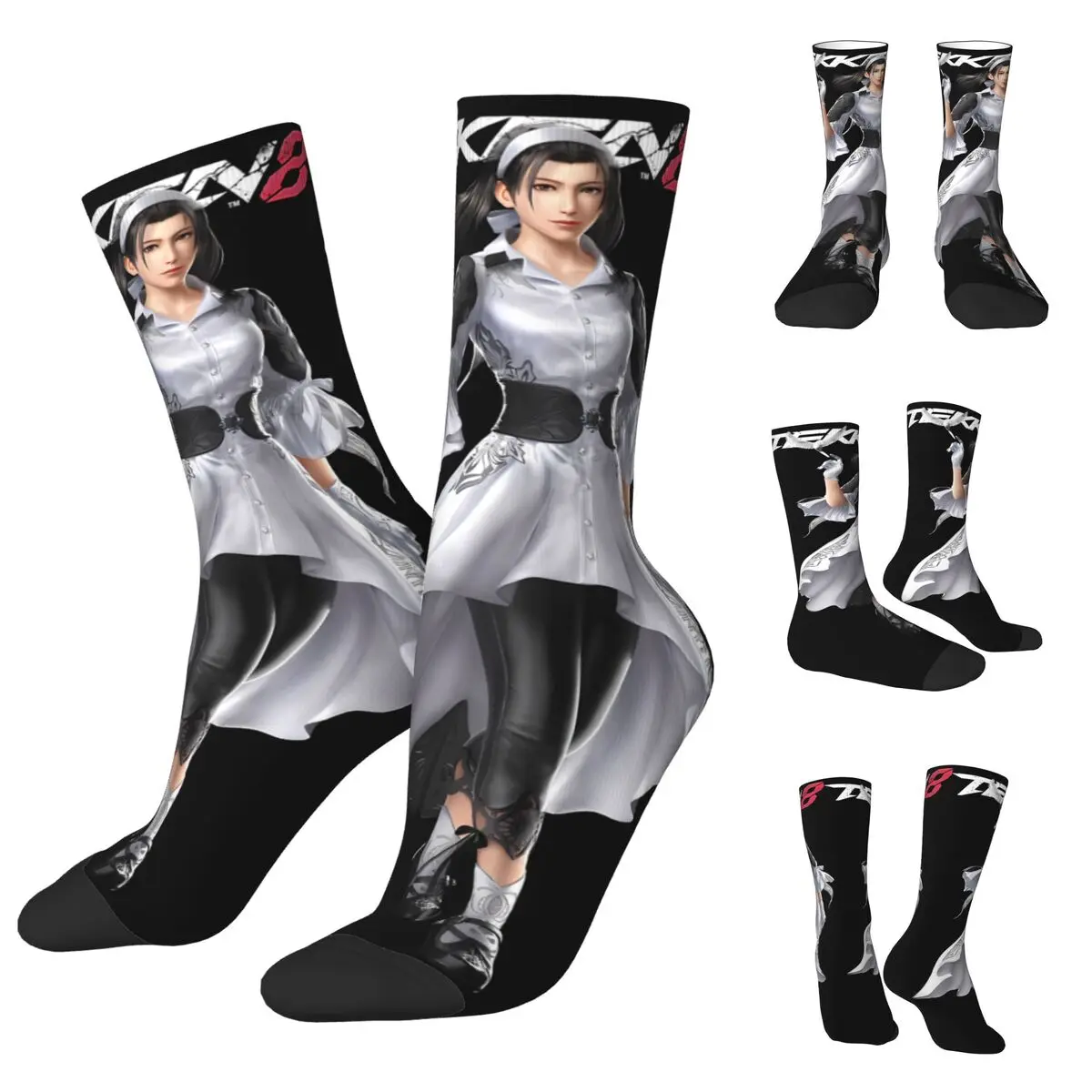 Fighting New Game Tekken 8 Men and Women printing Socks,lovely Applicable throughout the year Dressing Gift