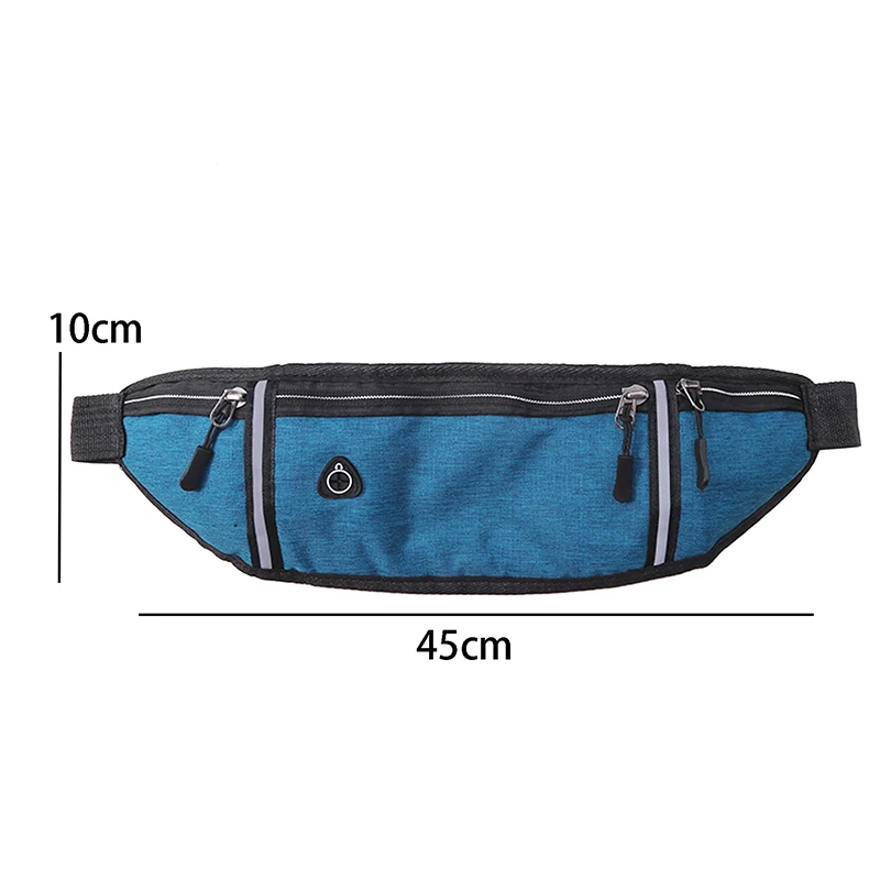 Sports Running Waist Bag Men Women Waterproof Fanny Pack Outdoor Cycling Crossbody Bag Mobile Phone Bag Oxford Cloth Chest Bag