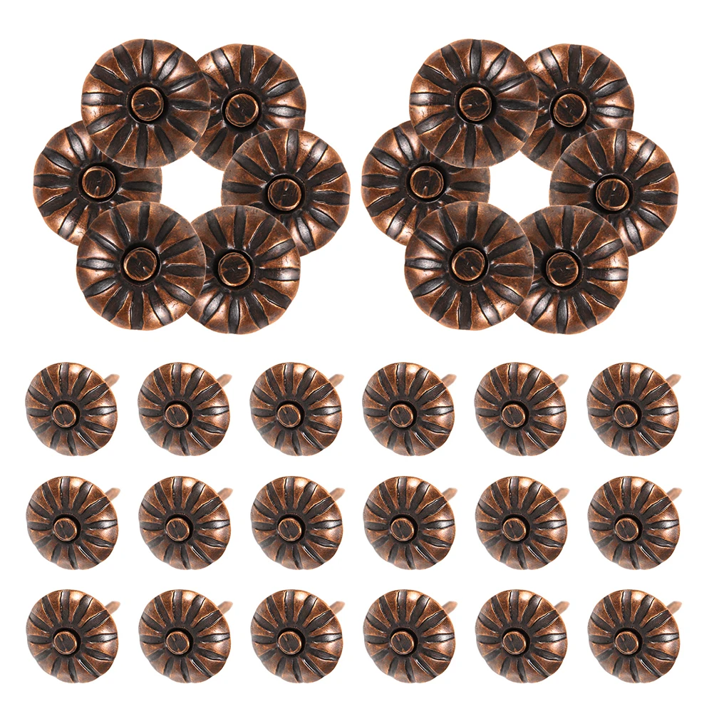 

200Pcs Versatile Upholstery Tacks Iron Decorative Nails for Furniture Sofa DIY Crafts Quick Fixing Fancy Thumb Tacks