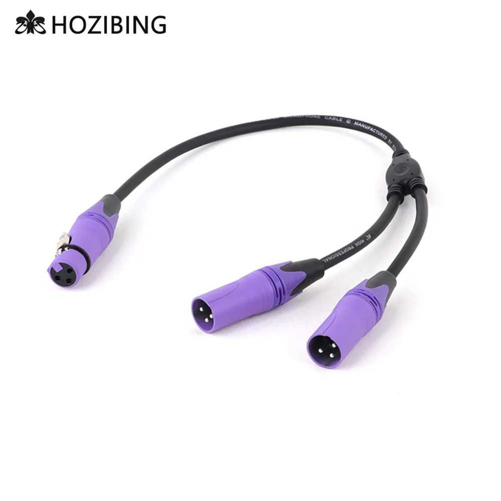 

XLR Splitter Cable Male To Female Balanced Microphone Cable, 3pin XLR Cable for Microphone, Stage,DJ microphone Noise-Cancelling