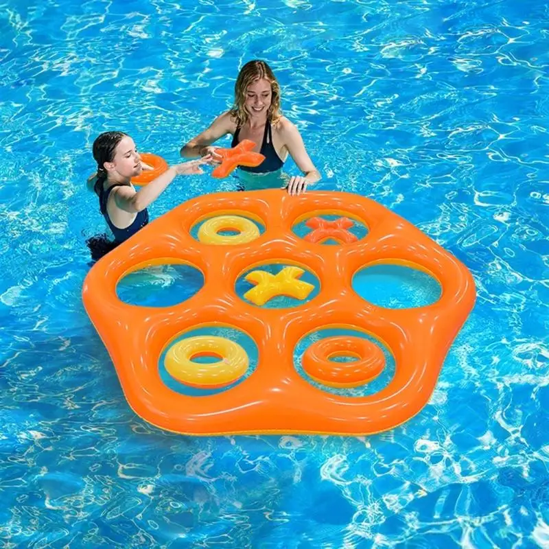 

Hexagonal/Triangular Pool Float Family Pool Rings Pools Game Toy