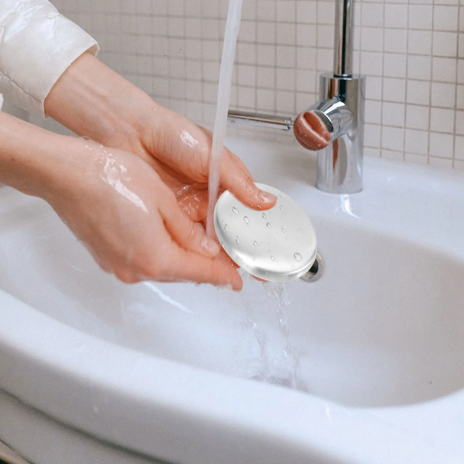 

2Pcs Stainless Steel Deodorizing Soap for Kitchen H Odor Absorber Fish Smell Remover Metal Soap Bar Portable Home Use