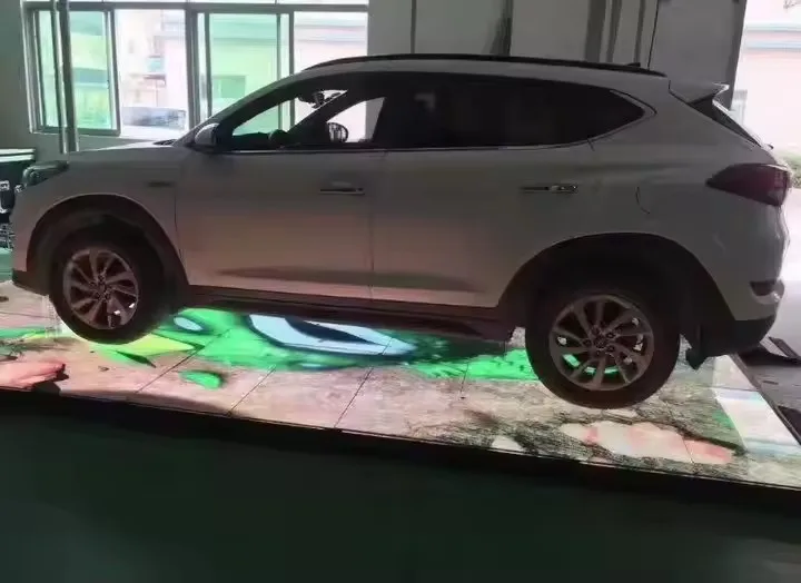 شاشة عرض أرضية الرقص التفاعلية بالألوان الكاملة P2.604 قابلة للتخصيص لتزيين المطاعم أرضية الرقص LED