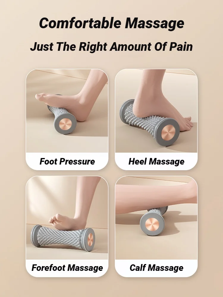 Foot Leg Roller Massager Yoga Plantar Fascia Home Fitness Fingerpressure Board Deep Muscle Relaxation Massage Ergonomic
