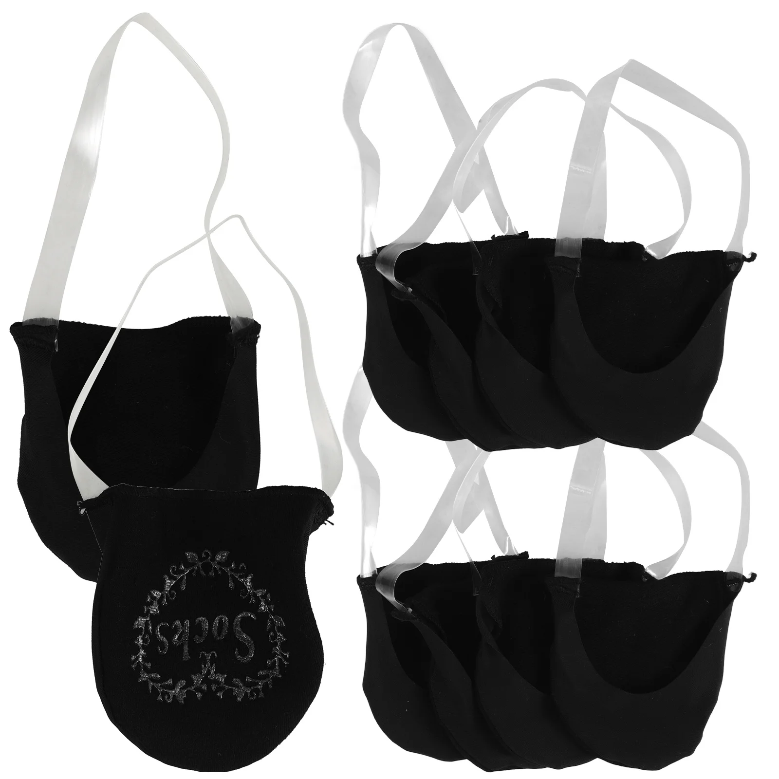 

5pcs Women Socks Anti Slip Breathable Low Cut Liner For High Heels Invisible Footwear Gripper Socks Foot Care Tool