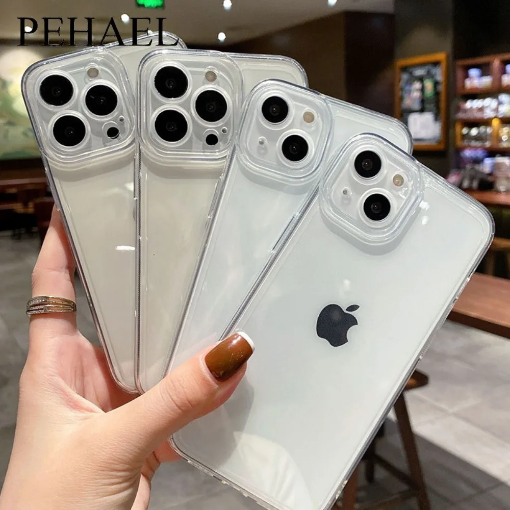 PEHAEL Camera Angel Eye TPU Phone Case for IPhone 15 14 13 12 Pro Max 11 Pro X XR XS 8 7 6 S SE Protective Shell Protector Cover