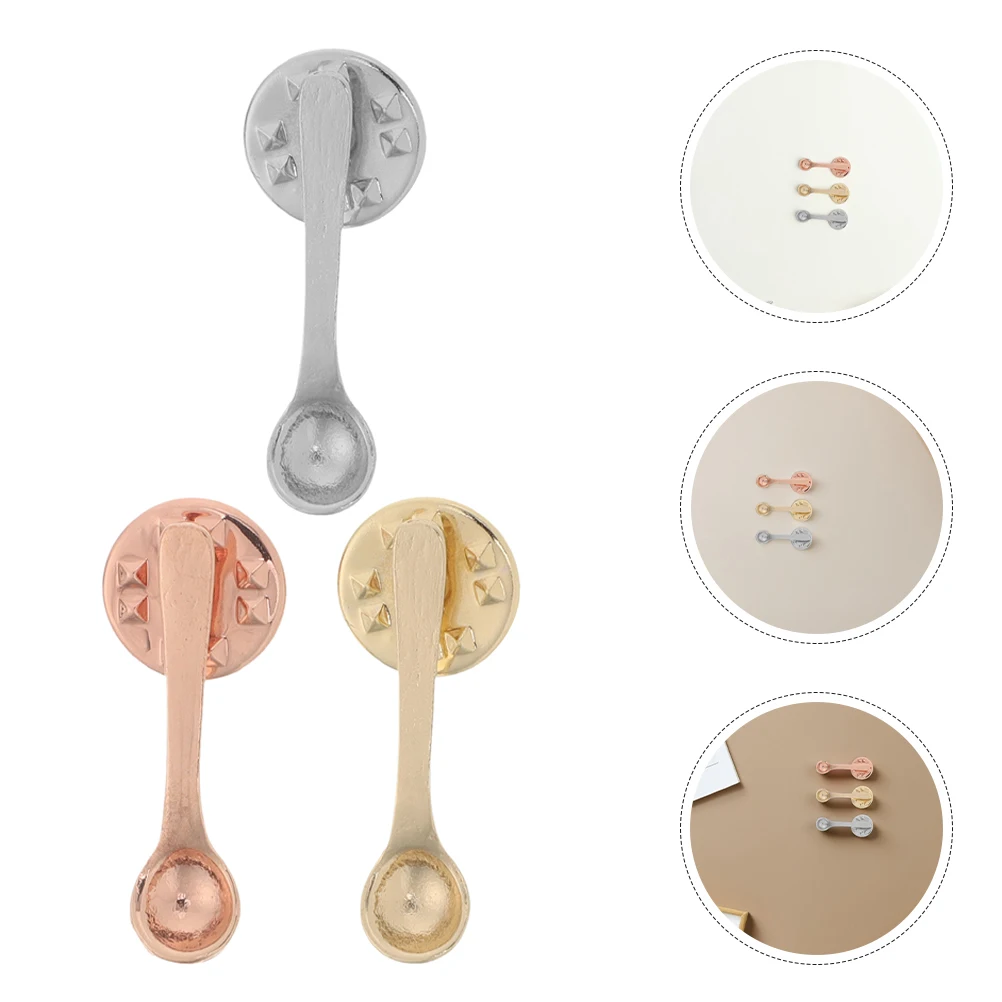 

6pcs Creative Coffee Brooch Alloy Lapel Pins Spoon Badge Cute Bag Hat Apparel Accessories Funny Pin Badges For Women Men Travel