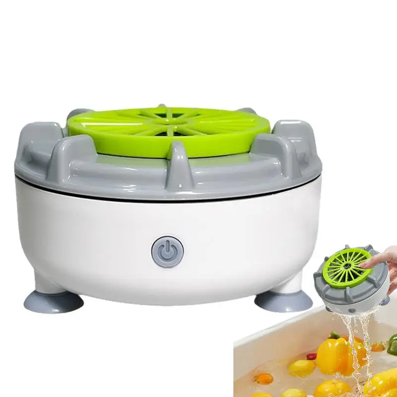 Portable Fruit Cleaner Upgraded Spinner with Oh Ion Purification for Deep Cleansing Using Water Convenient & Effective Device 