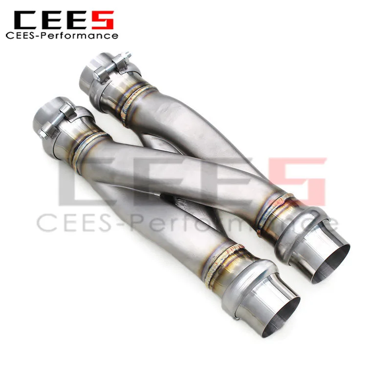 CEES Tuning Universal Z Pipe for All Car Models Exhaust System Stainless Steel Exhaust Pipe with 2.5 Inches/2.75 Inches/3 Inches