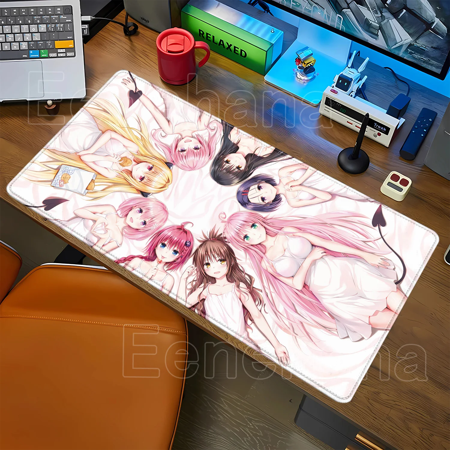 

To Love ru Anime sexy girl hentai Mousepad 900x400mm Large Gaming mouse pad Pc Gamer office Game Keyboard HD Printing Desk Mat