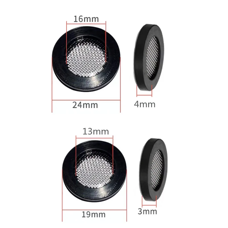 20-teiliges Filternetz-Dichtungsset 1/2'' 3/4'' Duschdichtung O-Ring Schlauchdichtung Flache Unterlegscheibe Gewindedichtung für Duschdüsenanschluss Armaturen-Dichtung – Detail 8