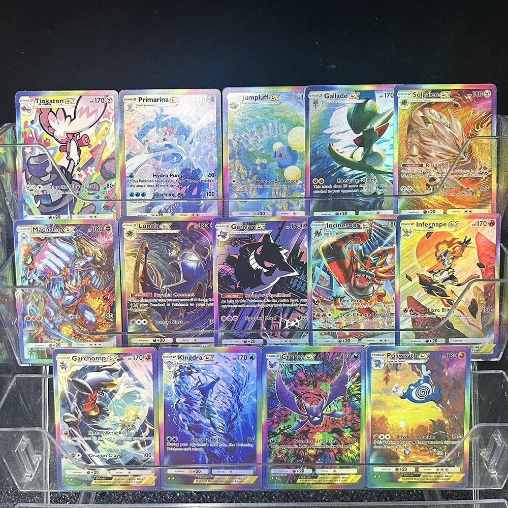 

Новая карманная коллекционная карта аниме PTCG Pocket Series Jumpluff Gallade Gengar, английская карта, преломляющая цветная флэш-карта, рождественские подарки