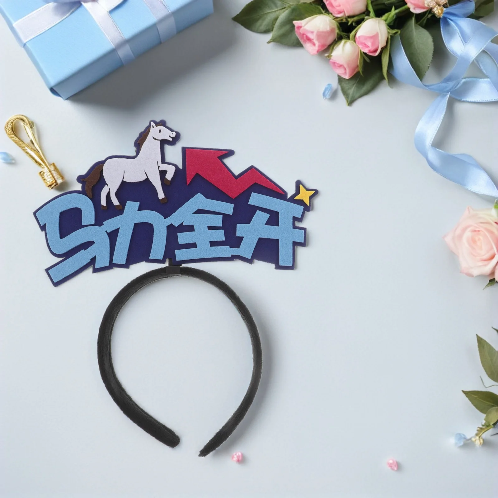 

5Pcs Year of Horse Headband Chinese New Year Party Photo Props Holiday Celebration Accessories New Years Eve Hair Hoops Festive
