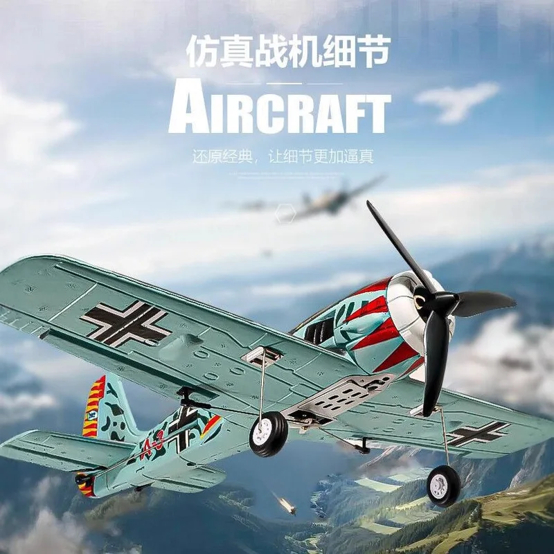 

New QF013 RC Aircraft Four-channel FW190 Fighter Brushless Motor 2.4G Fixed-wing Aircraft Model Remote Control Aircraft