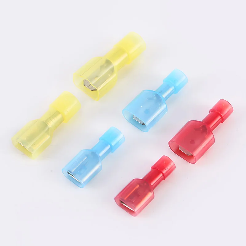 

40/50/120pcs Male and Female Nylon Electrical Wiring Connector Insulated Spade Crimp Terminal Quick Butt Terminal