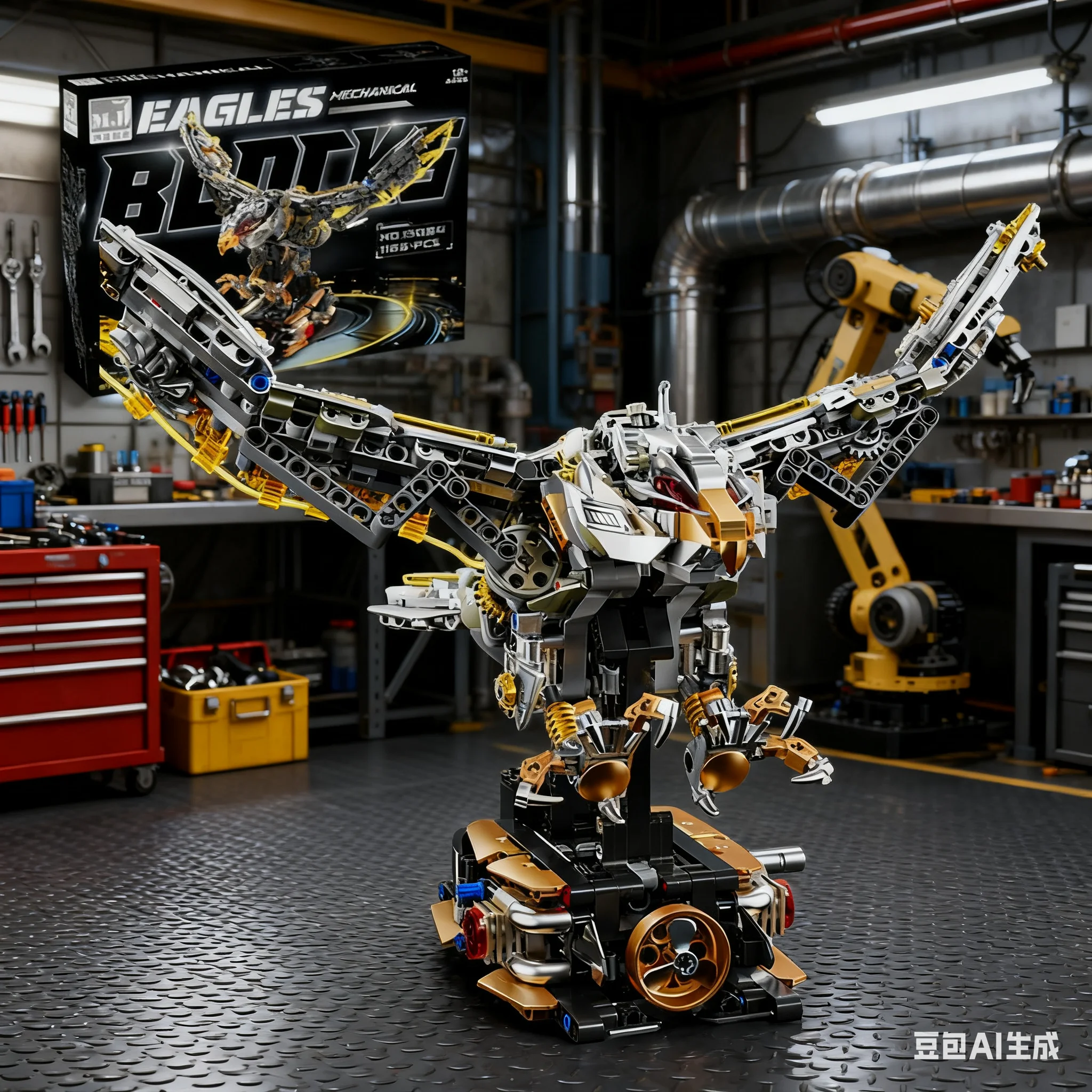 

1168 шт., механические строительные блоки в виде орла, подвижные кирпичи в виде животных со светом, настольные украшения, детские игрушки «сделай сам», праздничные подарки