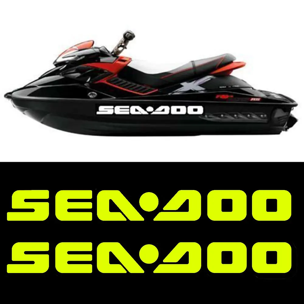 SEA DOO 쿼드 보트 자동차 밴, 소형, 중형, 대형, 비닐 데칼 스티커, 2 개, 4X4