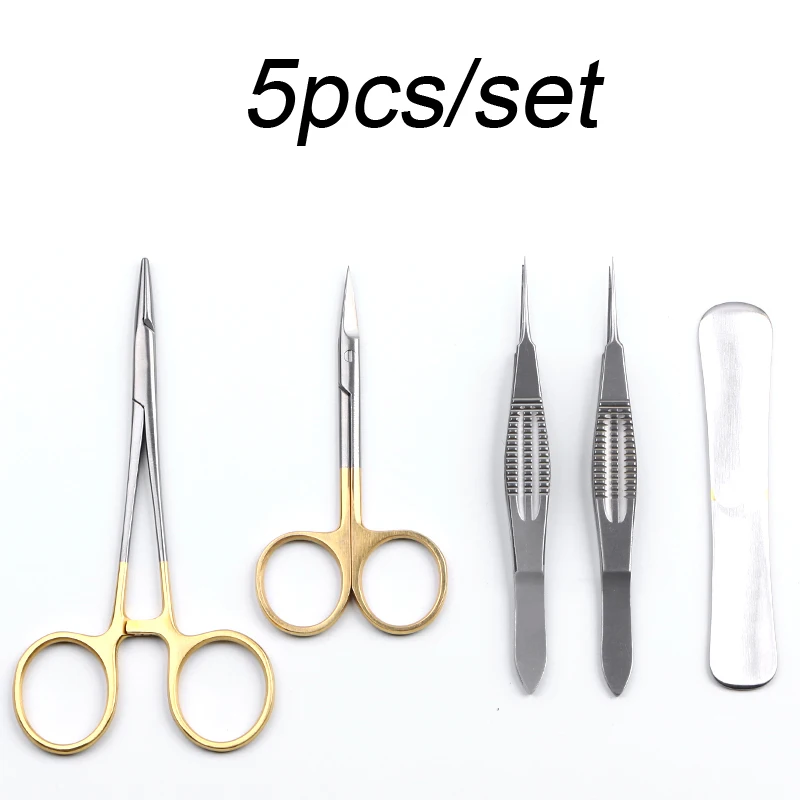 

Pull Hook Double Eyelid Surgery Tools Scissors Eye Integration Instruments Tweezers