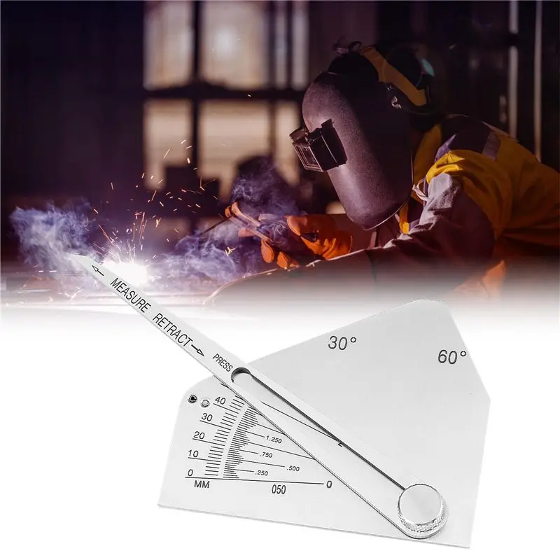 B23B Skew-T Fillet Weld Gauge Gage Checking Angle Of Vertical Member Weld Acute-Side Obtuse Side Welding Inspection