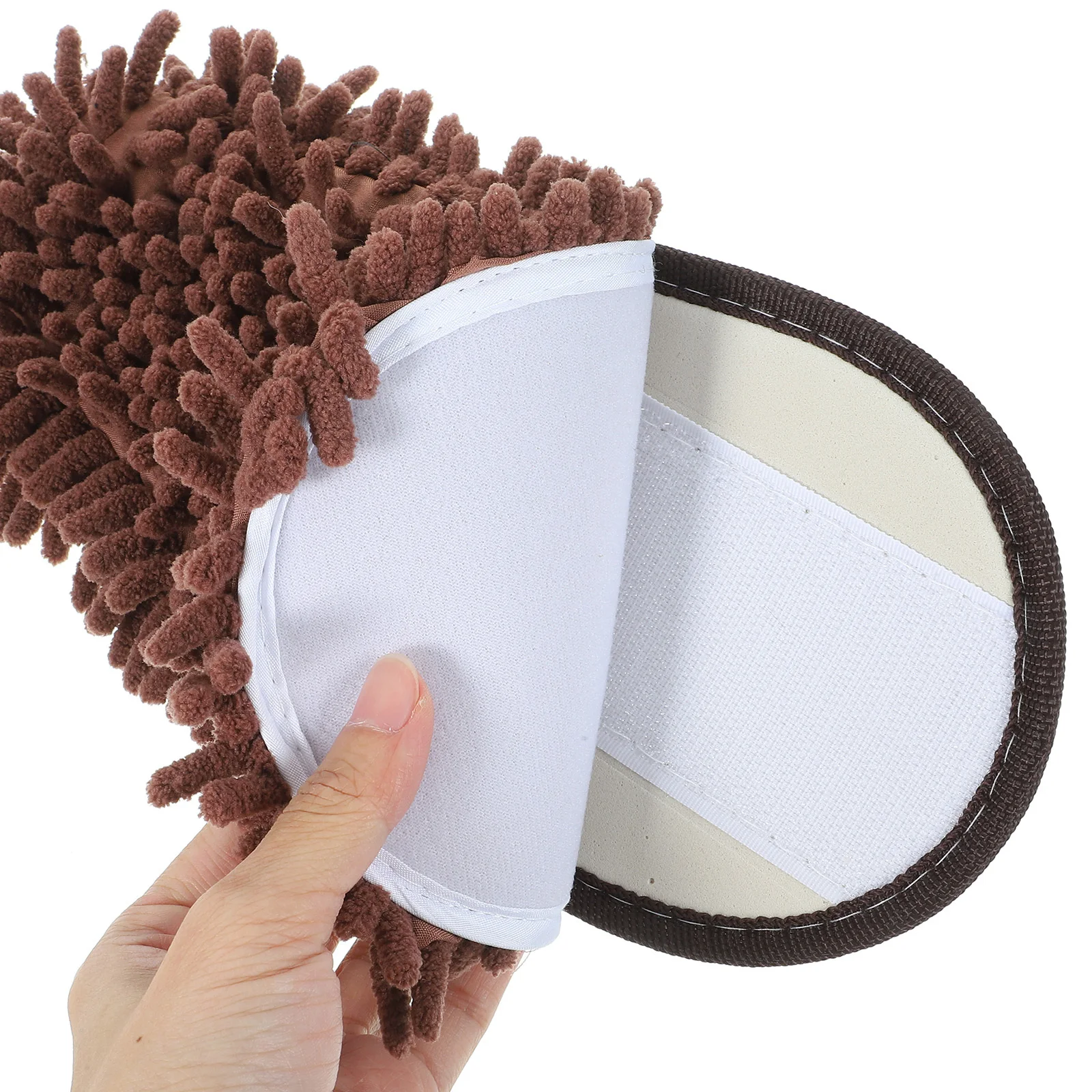 

1 Pair Practical Mop Washable Reusable Anti-Skid Floor Cleaning Slippers For Ceramic Tile Vinyl Mop Slippers For Floor