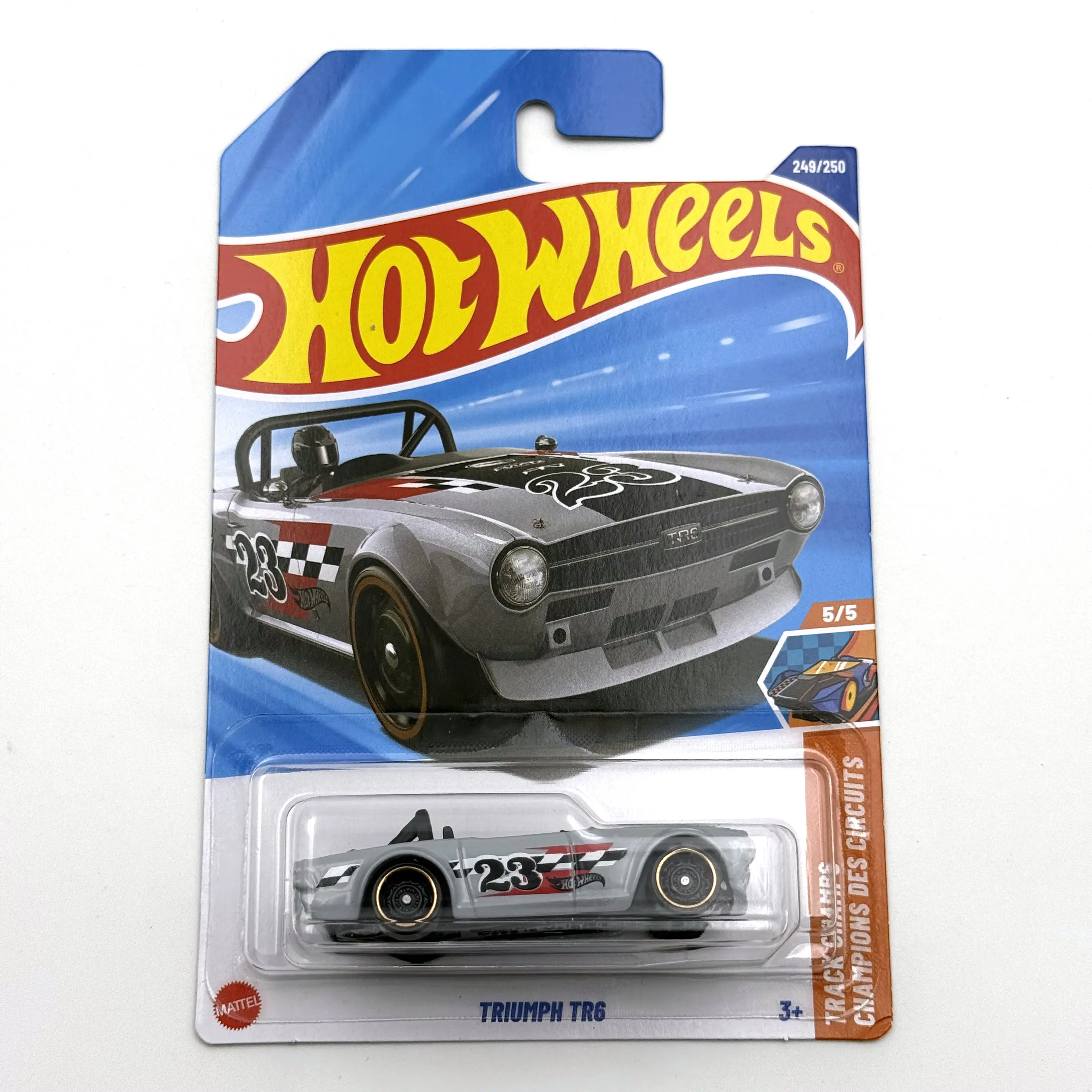 

Hot Wheels Cars 2025Q Triumph TR6 1/64 Металлическая литая модель игрушечного транспортного средства