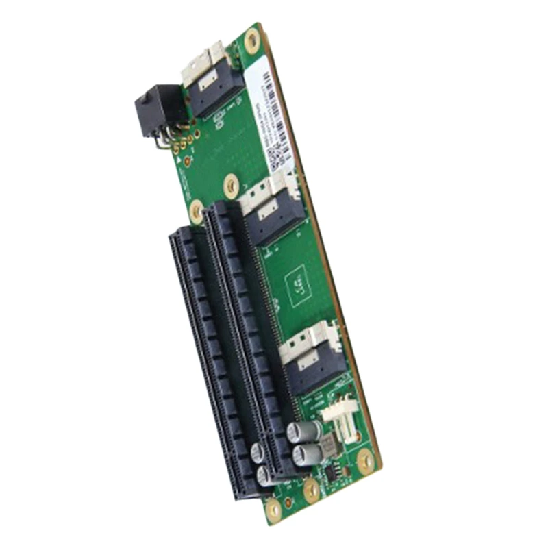 Pcie4.0 External Adapter Board SFF-8654 Dual Card Slots 6Pin GPU Slimsas Graphics Card Motherboard To Be Split X16/X8