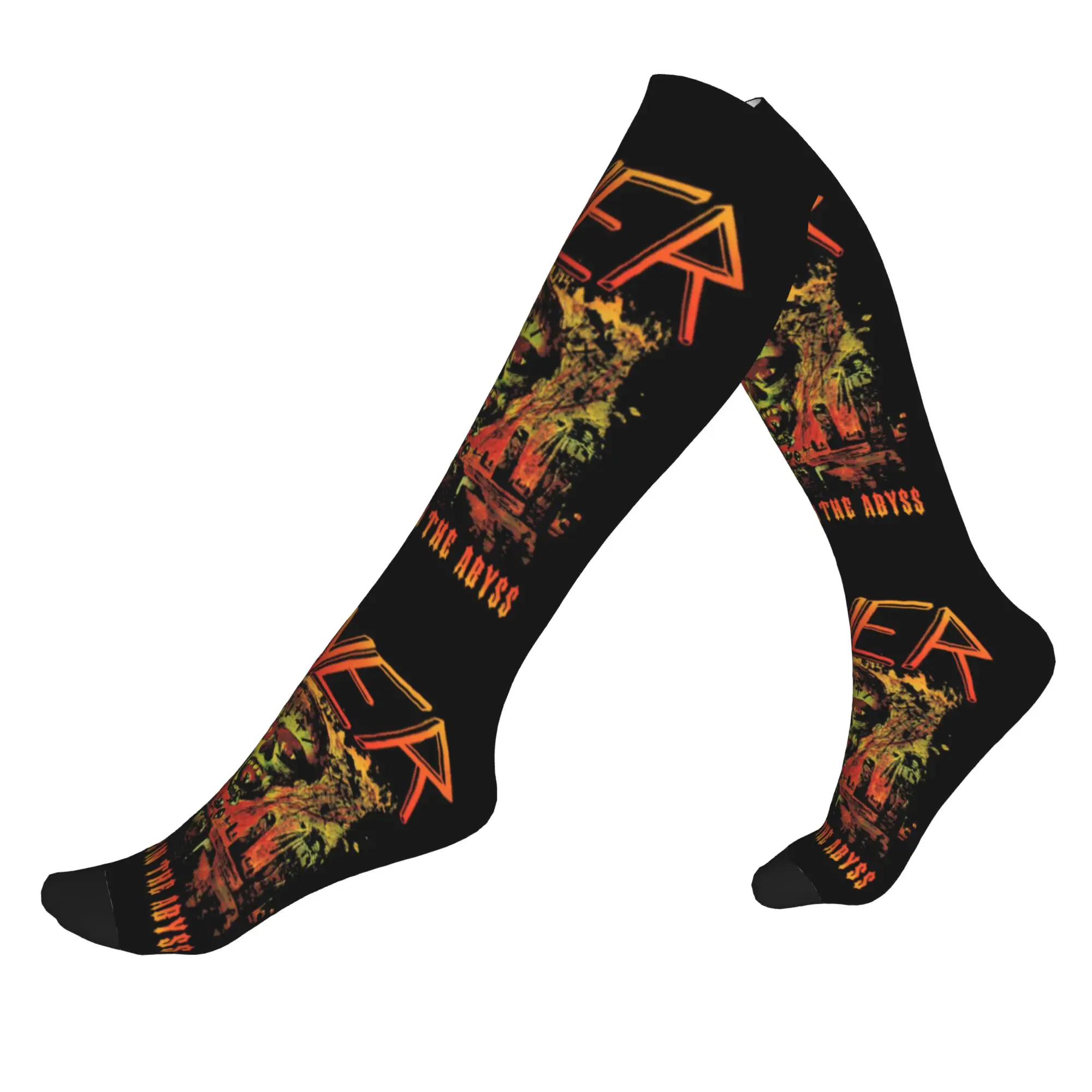 Slayers Thrash Metal Band Herren-Sport-Kompressionssocken, Unisex, lustige Frühlings-, Sommer-, Herbst- und Winter-Socken