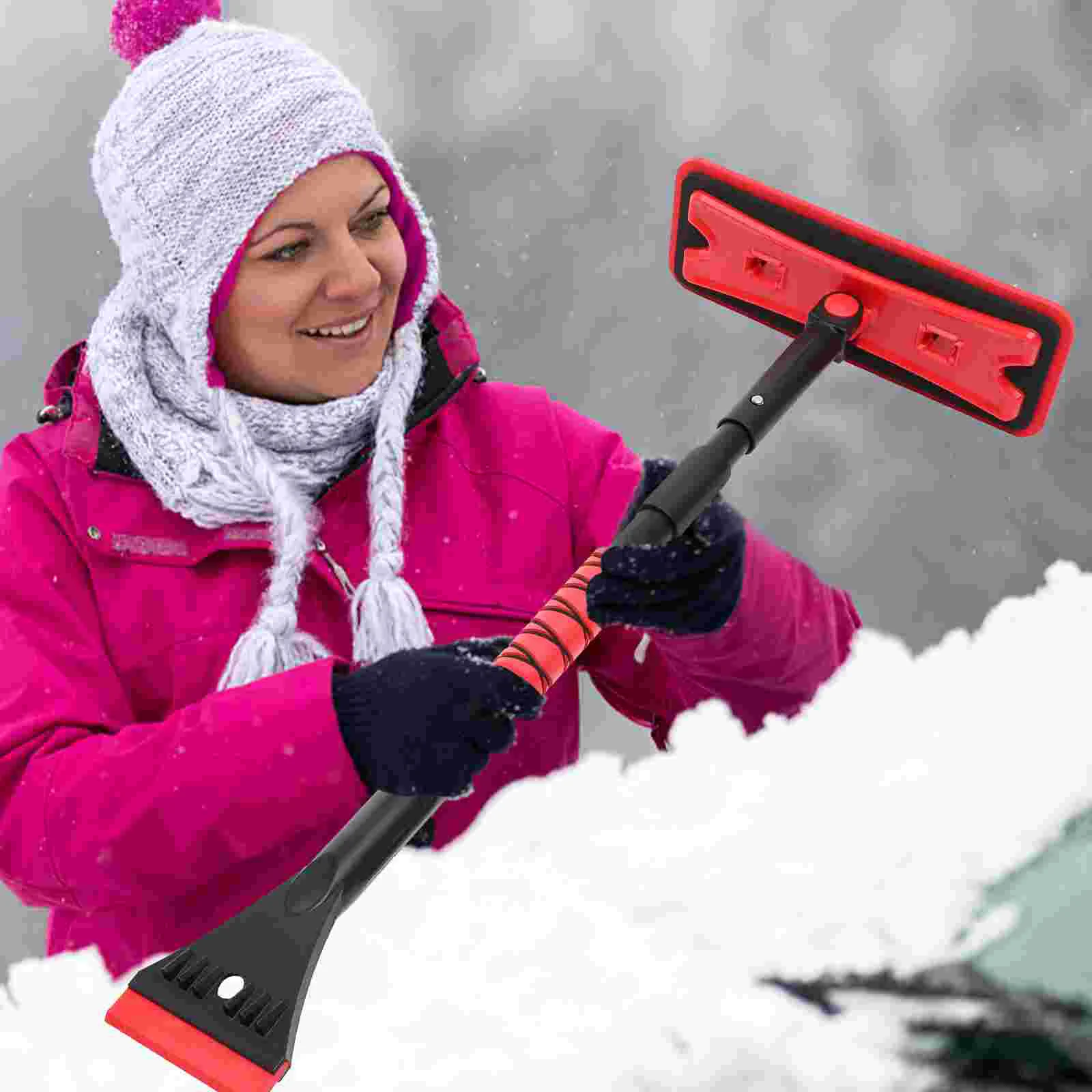 Snow Brush for Car Ice Scraper Scrapers Windshield Aluminum Alloy Beef Tendon