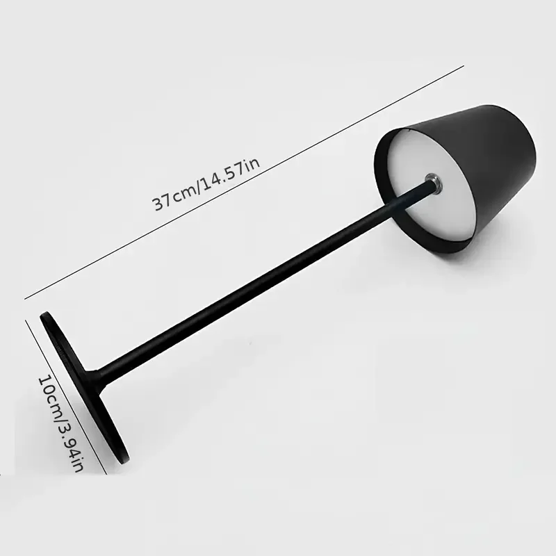 LED Reading Desk Lamp Dimmable Night Light Rechargeable Black/White Atmosphere Night Light Suitable for Restaurant Bedroom