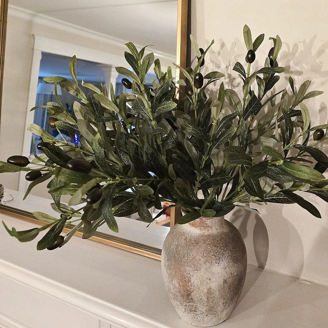 Eucalyptus Preserved - 3/1 Stuks Kunstmatige Olijftakken 16