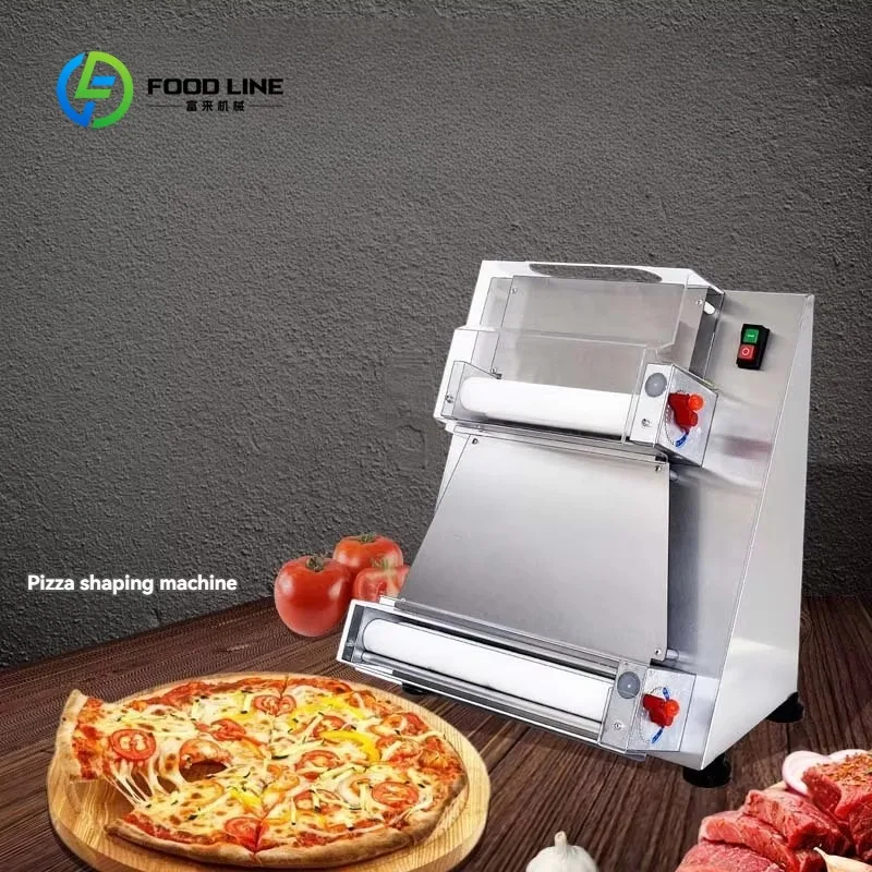 Customized Pizza Dough Roller Sheeter Commercial Automatic Electric Pizza Dough Press Machine, 12 Inch Pizza Dough Sheeter