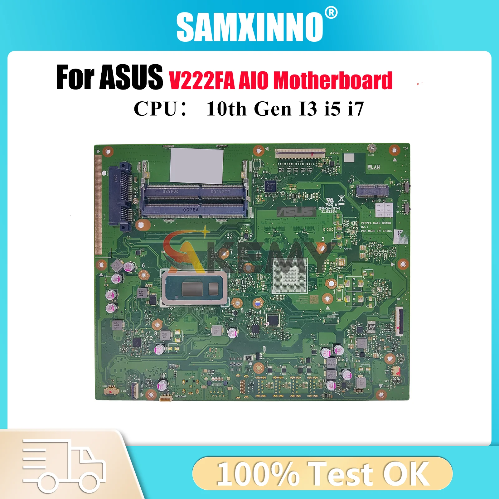 

V222FA Motherboard For ASUS Vivo AiO V222FB V222F V222FA Mainboard With 10th Gen I3 i5 i7 tests OK fast shipping High quality
