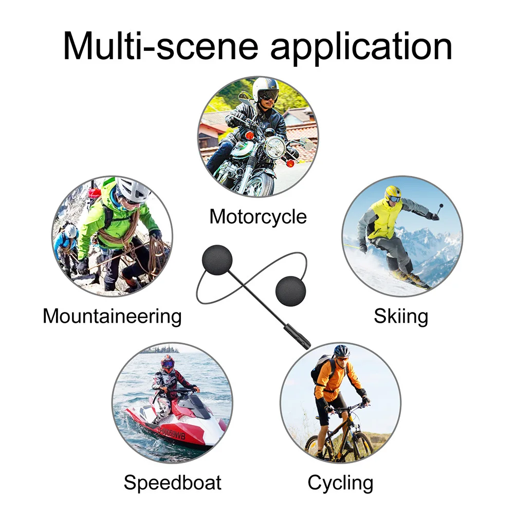 

1 шт. мотоциклетная гарнитура, беспроводные наушники, уличные аудионаушники с дисплеем для езды