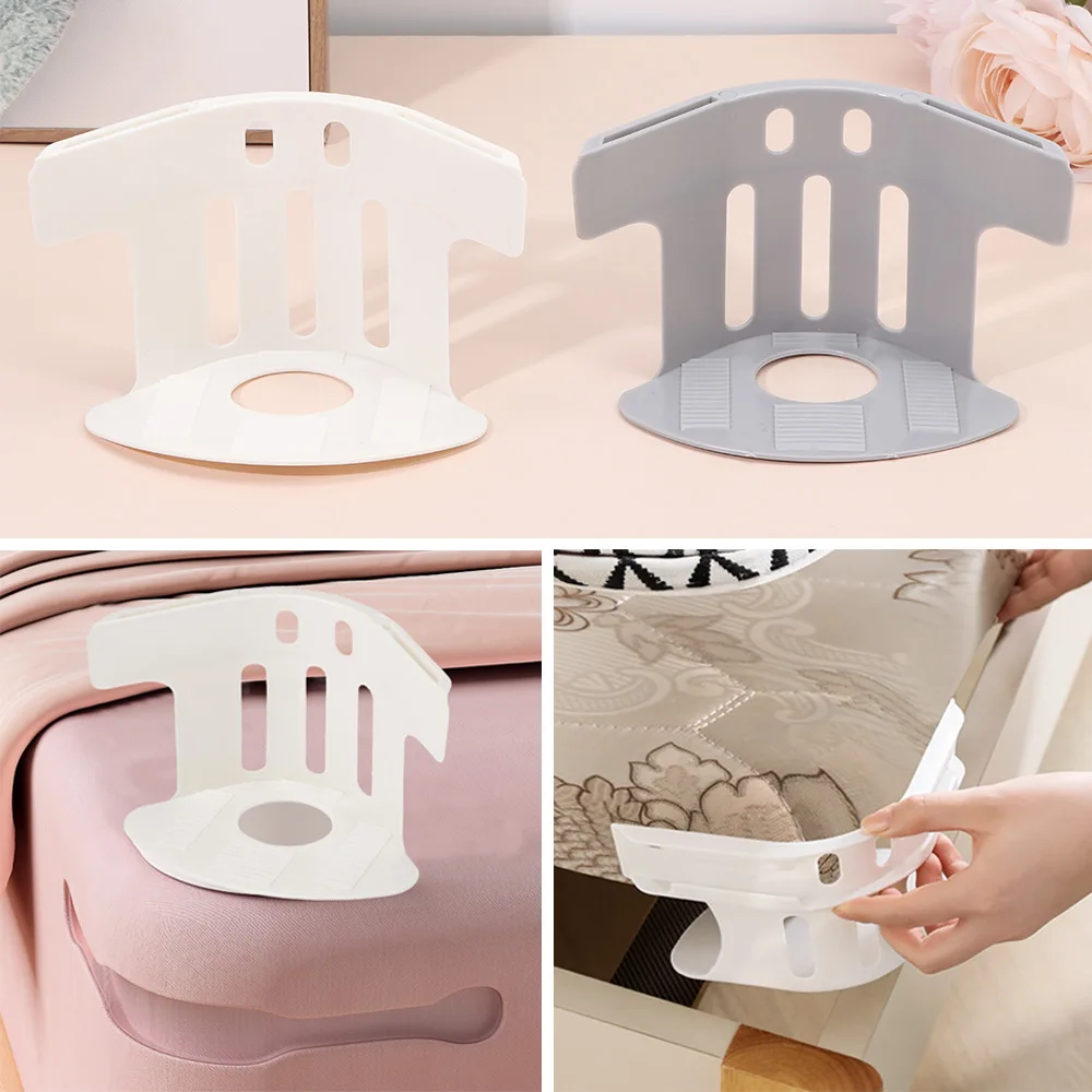 4Pcs/set Adjustable Heavy Duty Bed Sheet Holder Non-slip Card Slot Bed Sheet Clips Invisible Anti-slip Bedsheet Grippers Fixed