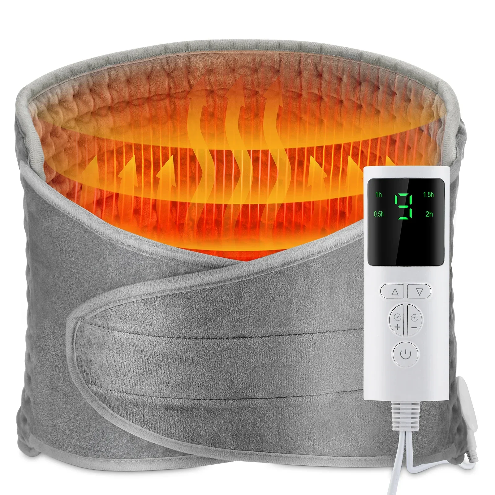 Electric Heating Pad Pet Heat Mat with 9 Levels Constant Temp 4 Modes Timer Winter Body Warming Thermal Mat for Abdomen Hand