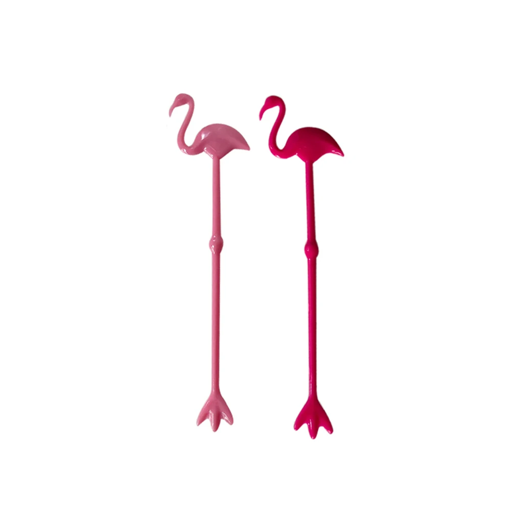 

12pcs Flamingo Mixing Spoon Stirrer Sticks Cocktail Drink Muddler Swizzle Beverage Rod Cactus Coffee Bar Tools Plastic