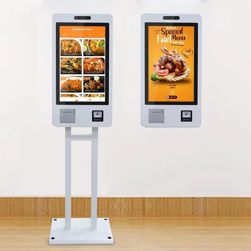 

21.5 inch touch screen self service ordering kiosk payment end point