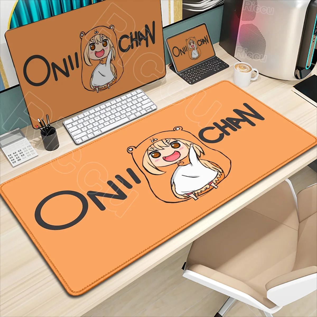 لطيف Himouto Umaru تشان ماوس الوسادة Kawaii أنيمي فتاة حصيرة مكتبية كبيرة الألعاب اكسسوارات الكمبيوتر المحمول XXL لوحة المفاتيح عدم الانزلاق ماوس