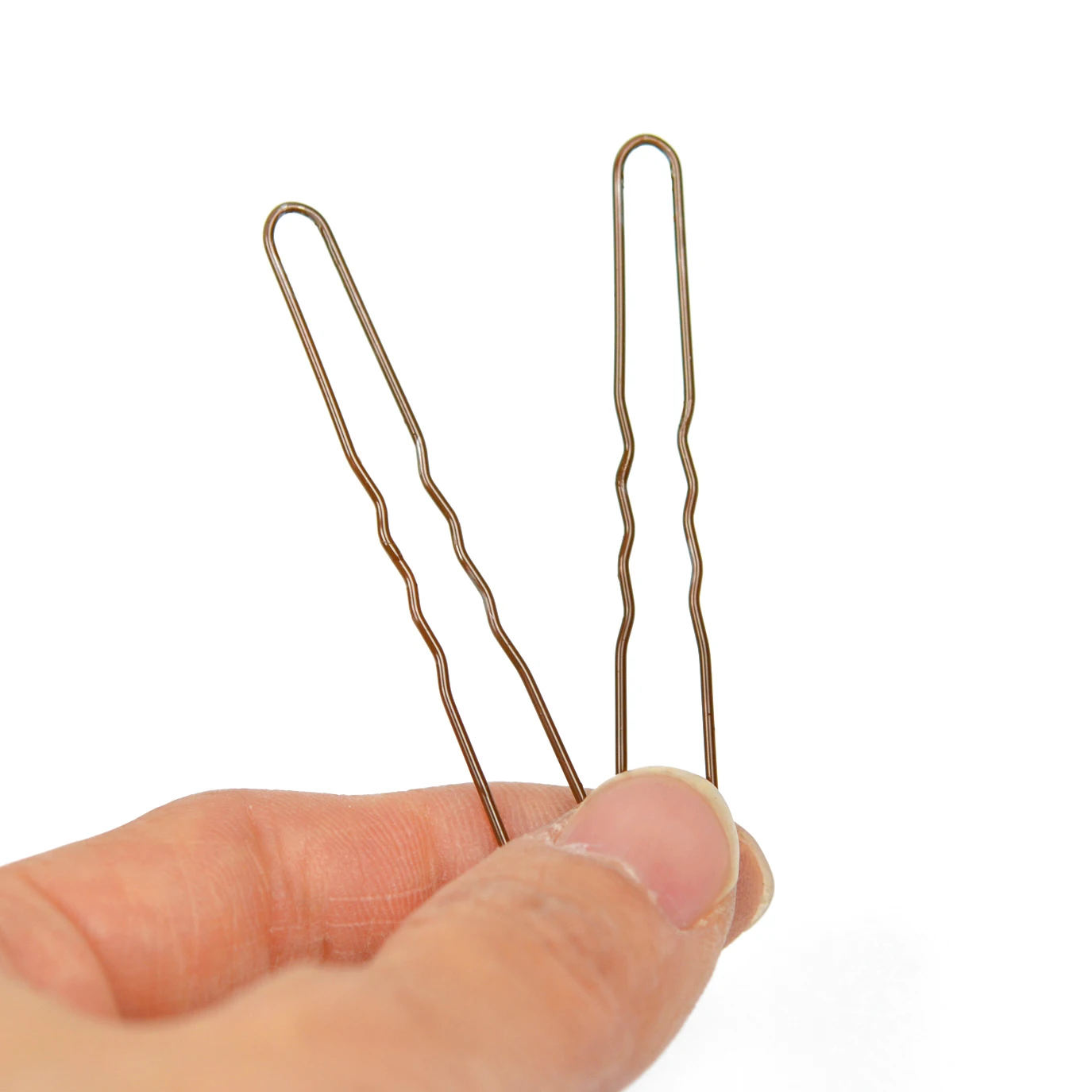 100Pcs U Shaped Hair Pins Hair Bun Pins for Women Girls Styling Hair ( 2.4 Inch, Black /Brown/Gold)
