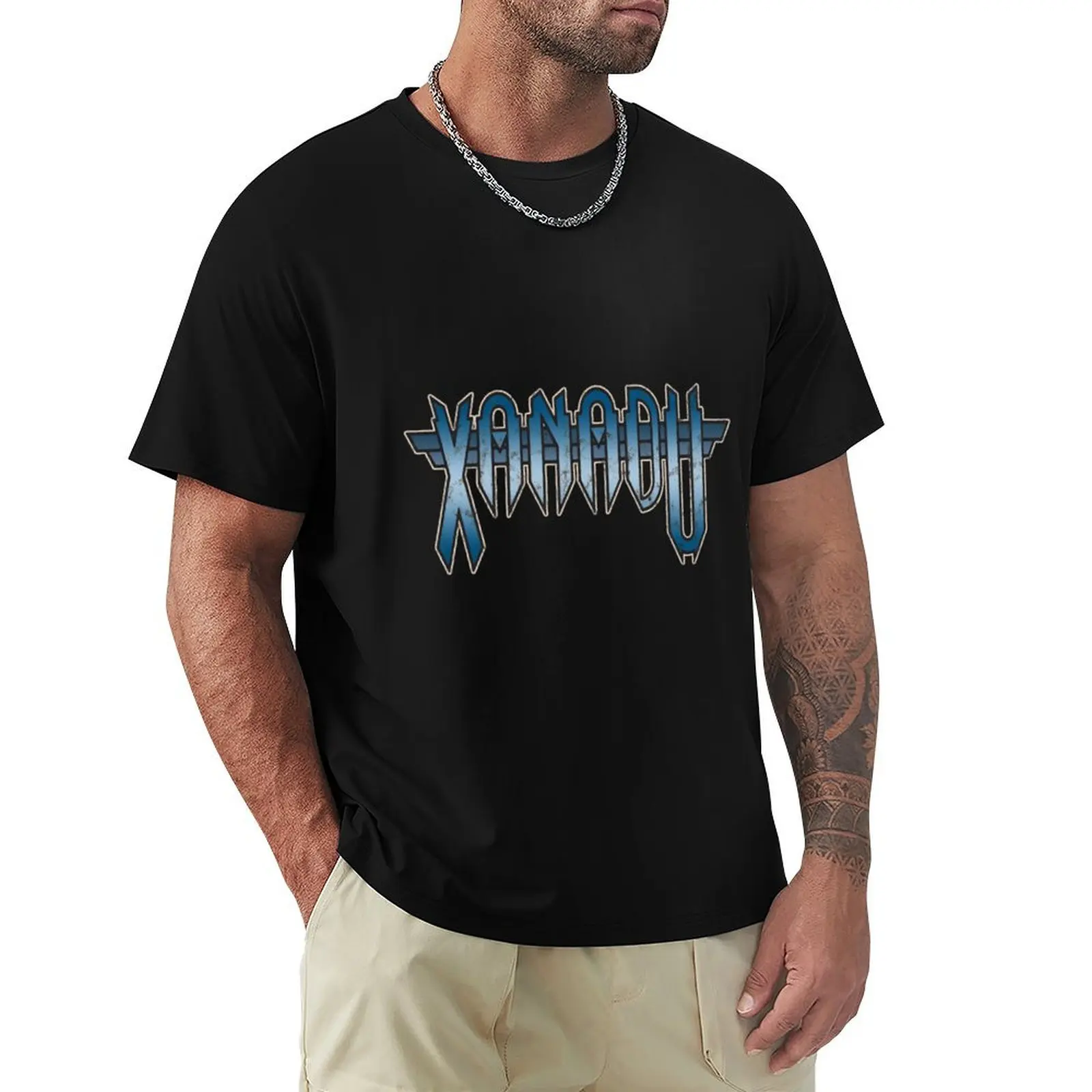 

Xanadu [Worn Look] T-Shirt Sports Casual Short Sleeve Cotton Tee
