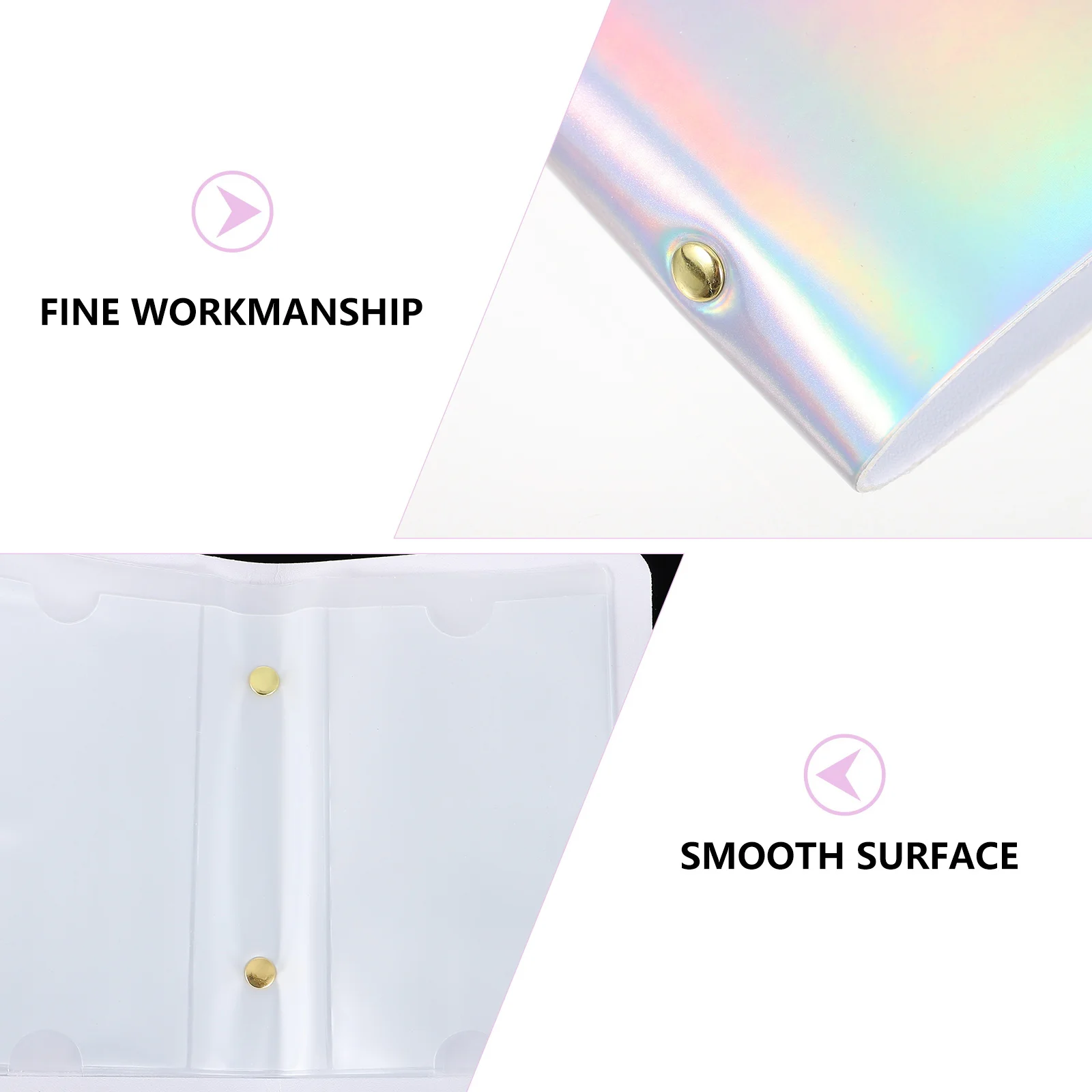 

20 Sheets Nail Stamping Plate Bag Multifunctional Laser Nail Art Plates Holder Easy Open Close Stamping Plate Storage Organizer